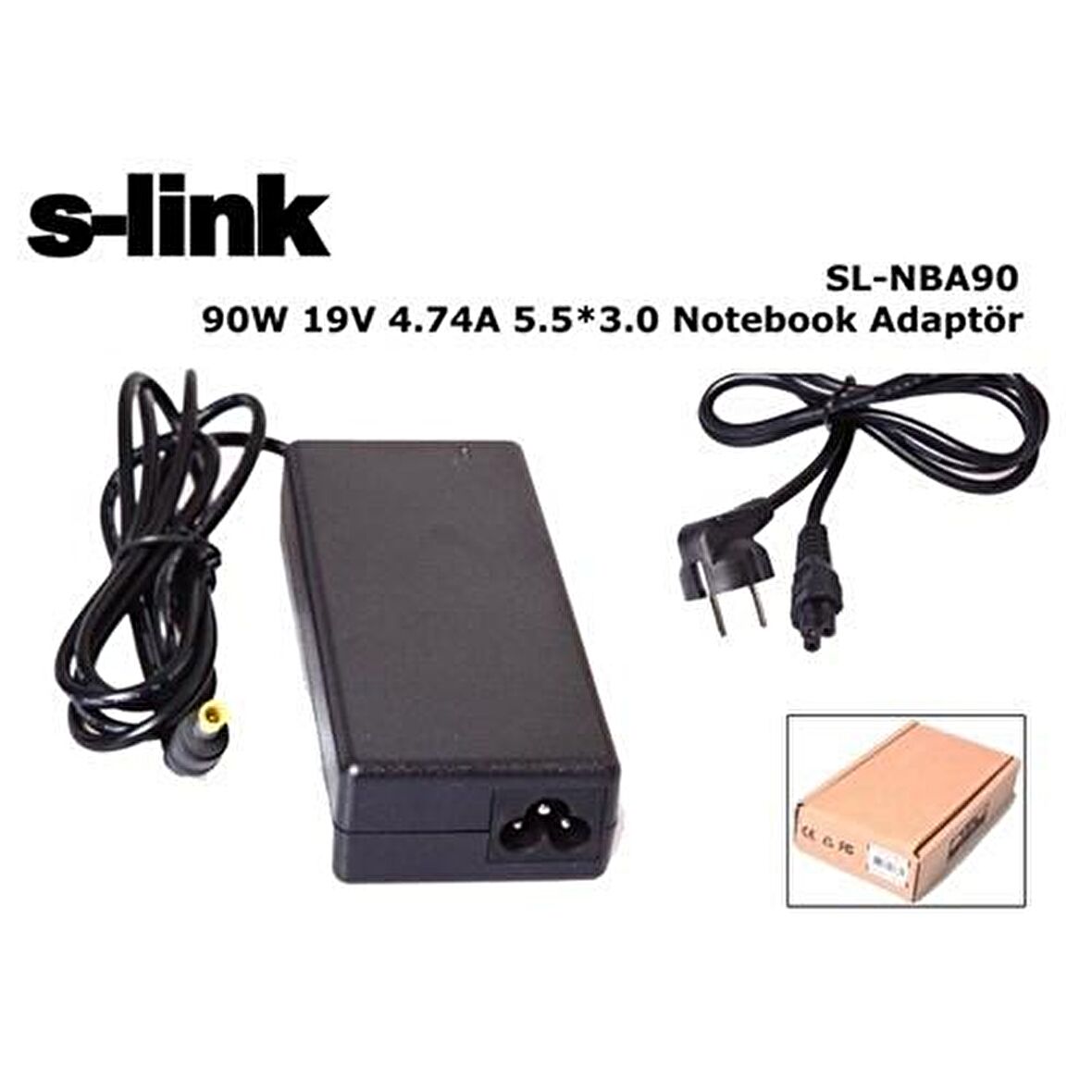 S-Link Sl-Nba90 90W 19V 4.74A 5.5*3.0 Samsung Notebook  Adaptör