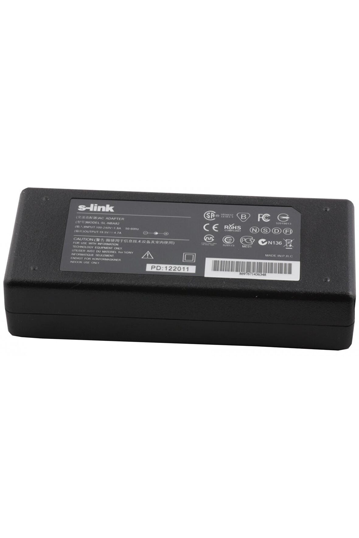 S-link SL-NBA82 90w 19.5v 4.7a 6.0-4.4 Notebook Adaptörü