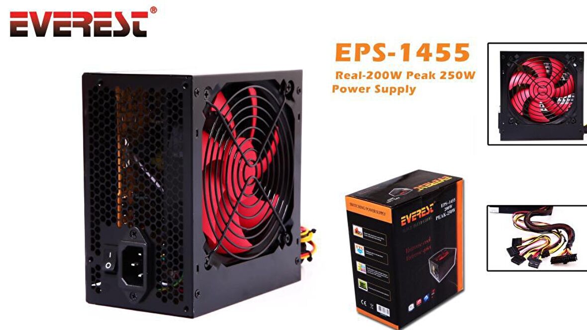 EVEREST EPS-1455 PEAK-250W POWER SUPPLY