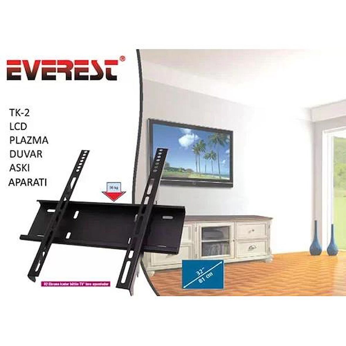 Everest Tk 2 32" Sabit Lcd Askı  Aparatı / Everest