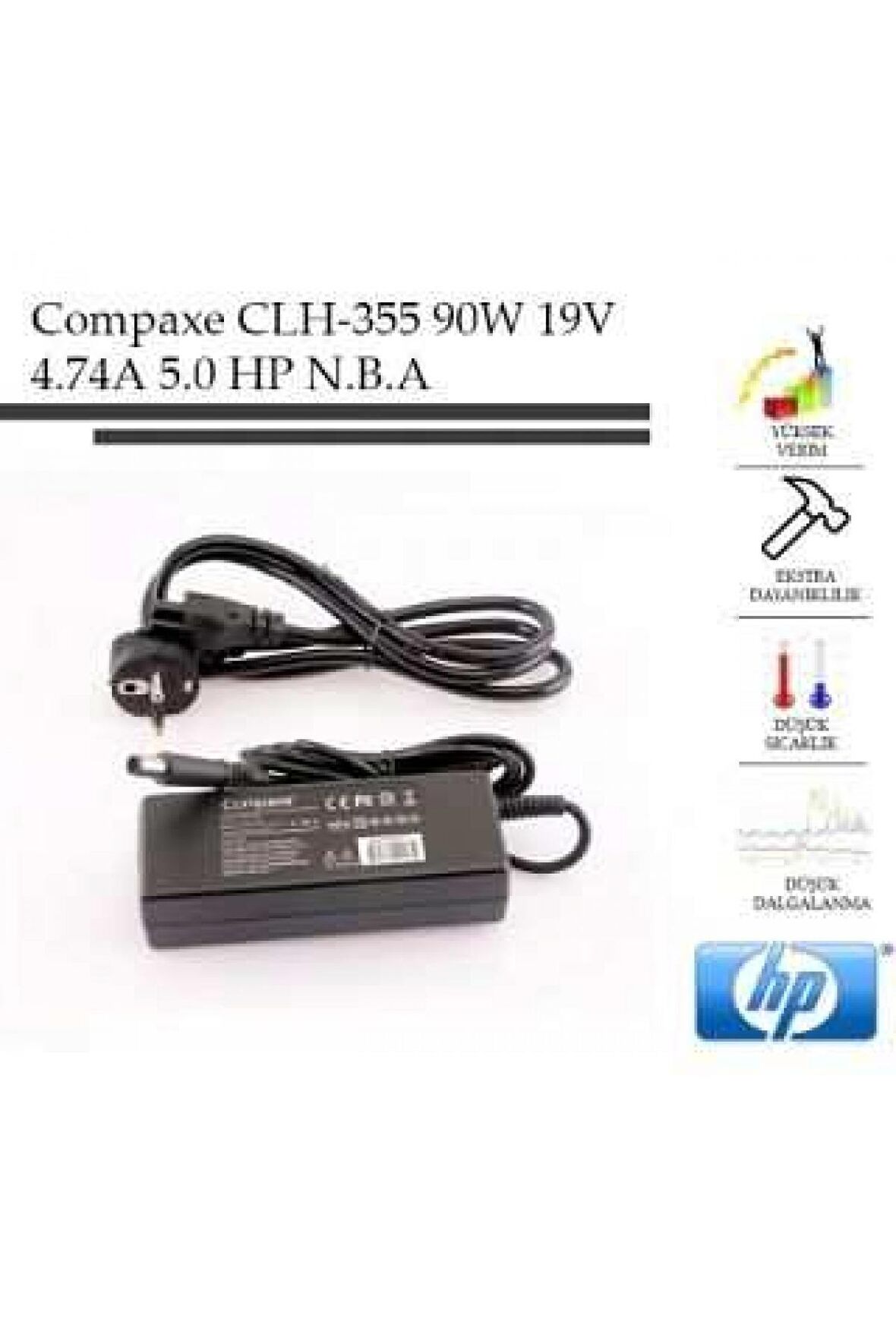 Compaxe CLH-355 90W 19V 4.74A 7.4-5.0 HP Compaqe  Notebook Adaptörü