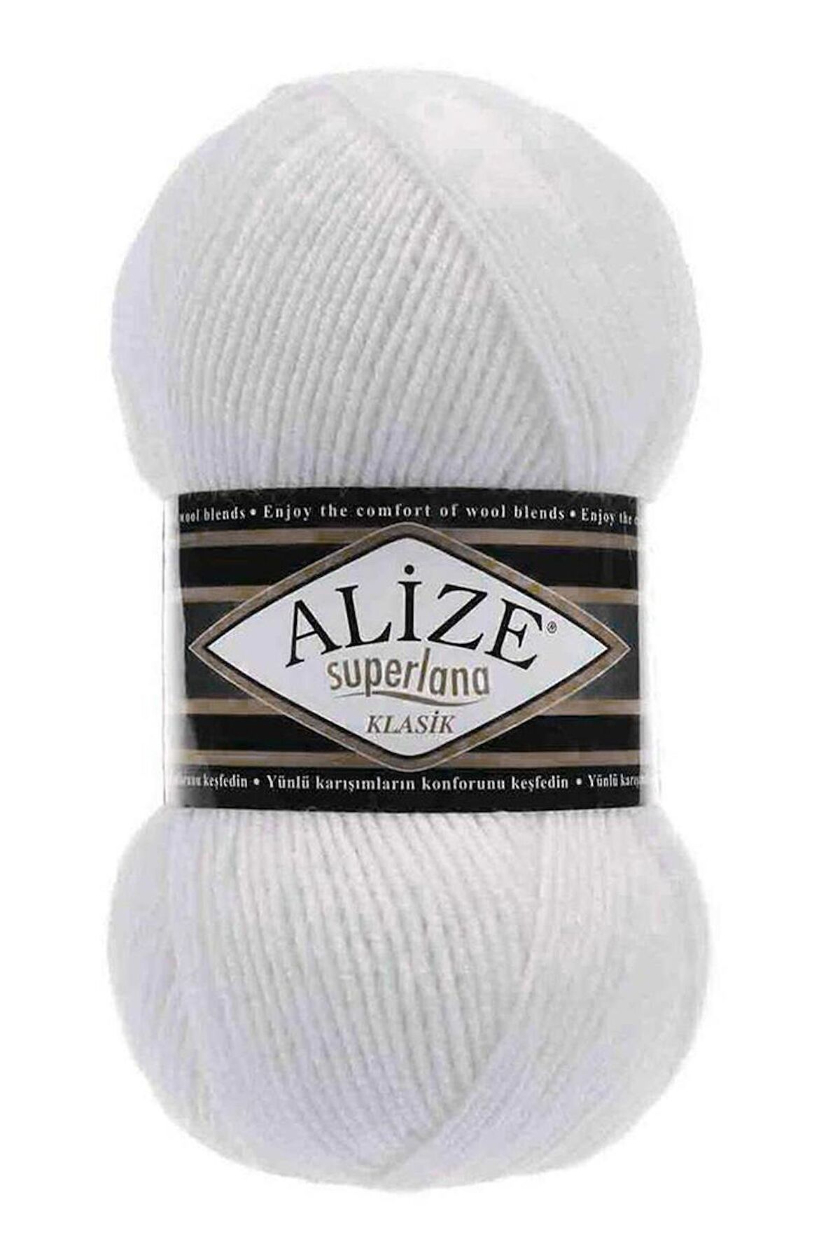 Alize Superlana Klasik El Örgü İpi Beyaz 055