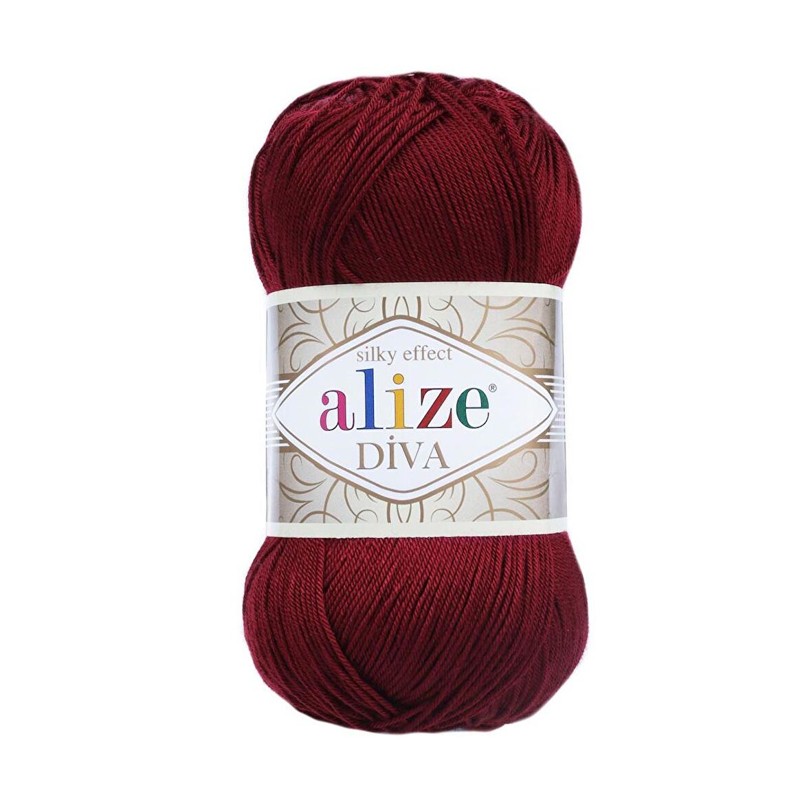 Alize Diva El Örgü İpliği - 57 Bordo