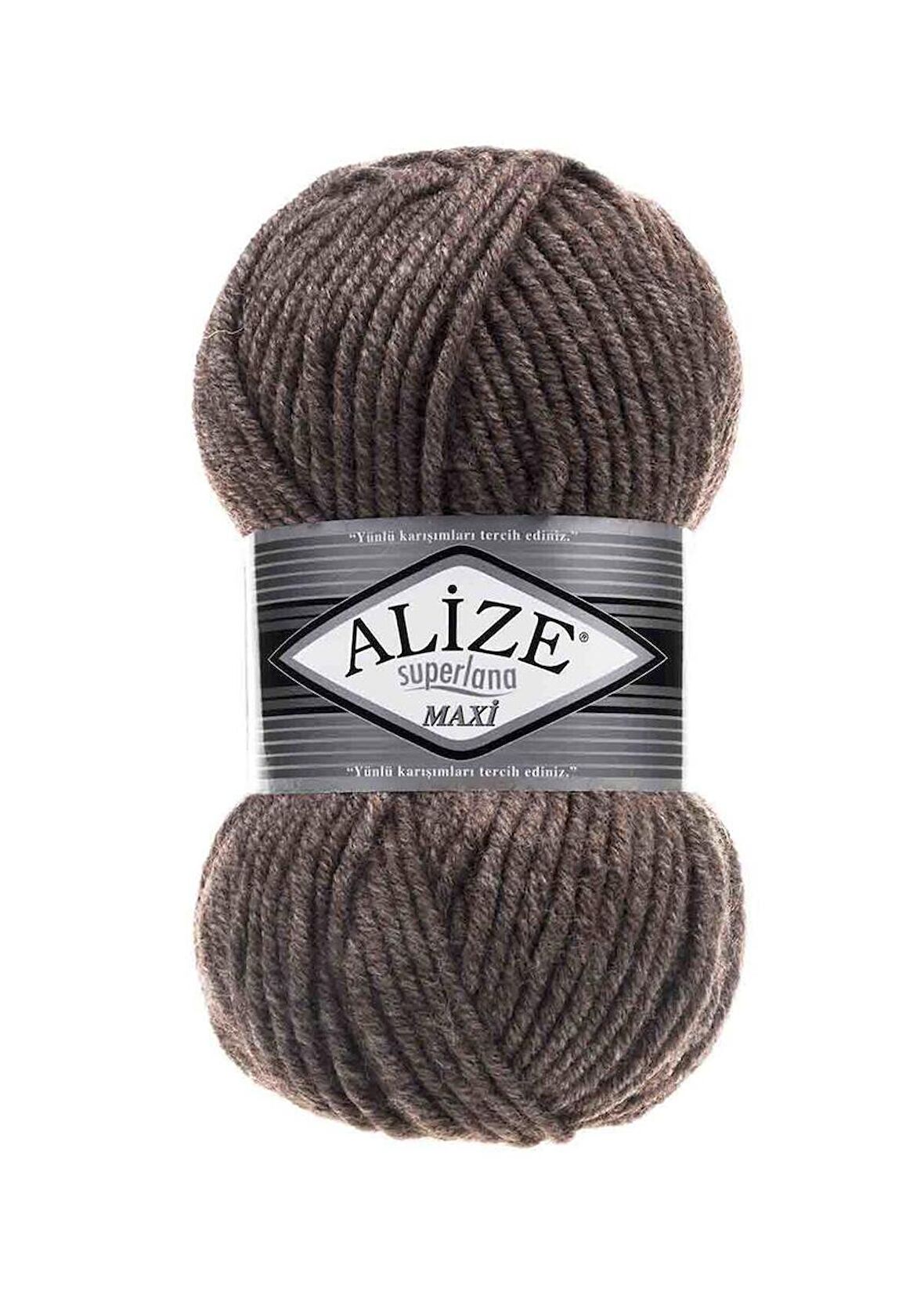 Alize Superlana Maxi El Örgü İpi Sütlü Kahve Melanj 240