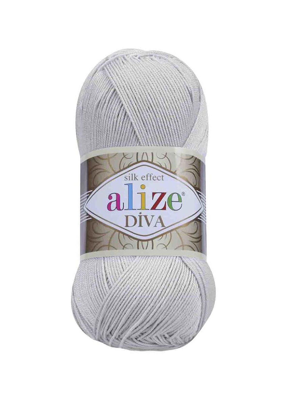 Alize Diva El Örgü İpi Açık Gri 168