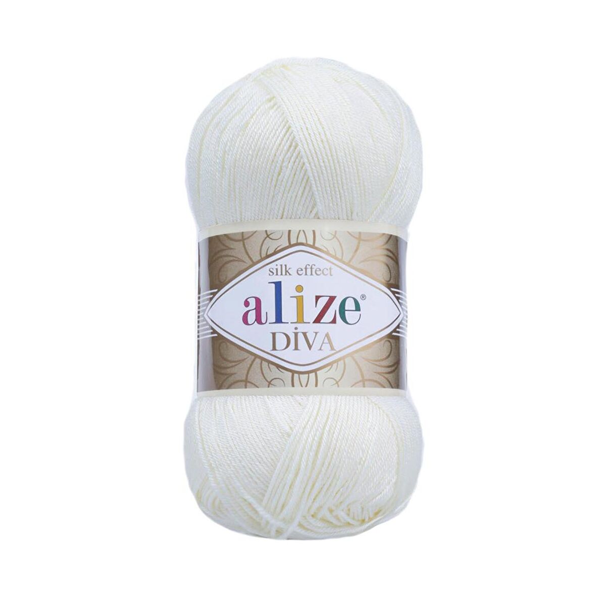Alize Diva El Örgü İpliği - 1055 Şeker Beyaz