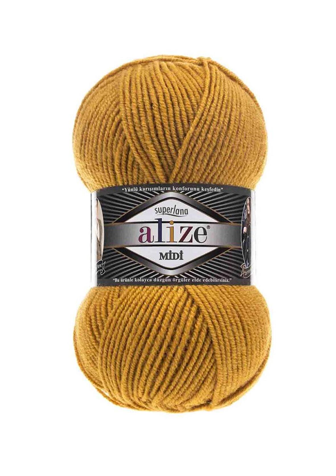 Alize Superlana Midi El Örgü İpi Safran 002