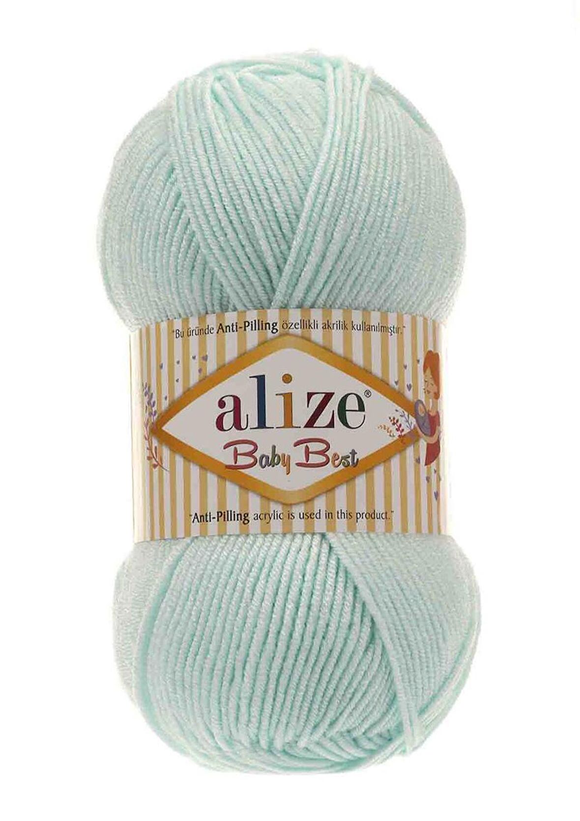 Alize Baby Best El Örgü ipi Su Yeşili 019