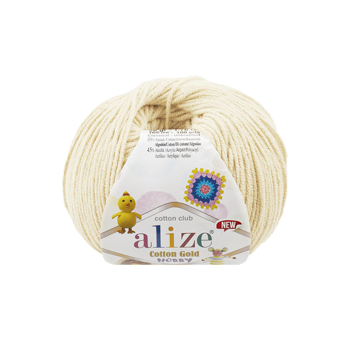 Alize Cotton Gold Hobby New Krem 001