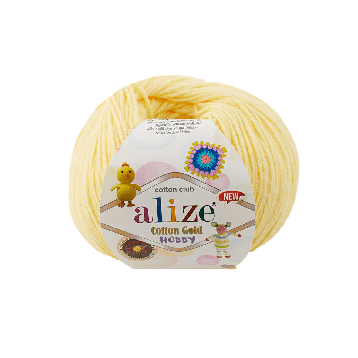 Alize Cotton Gold Hobby New Açık Sarı 187