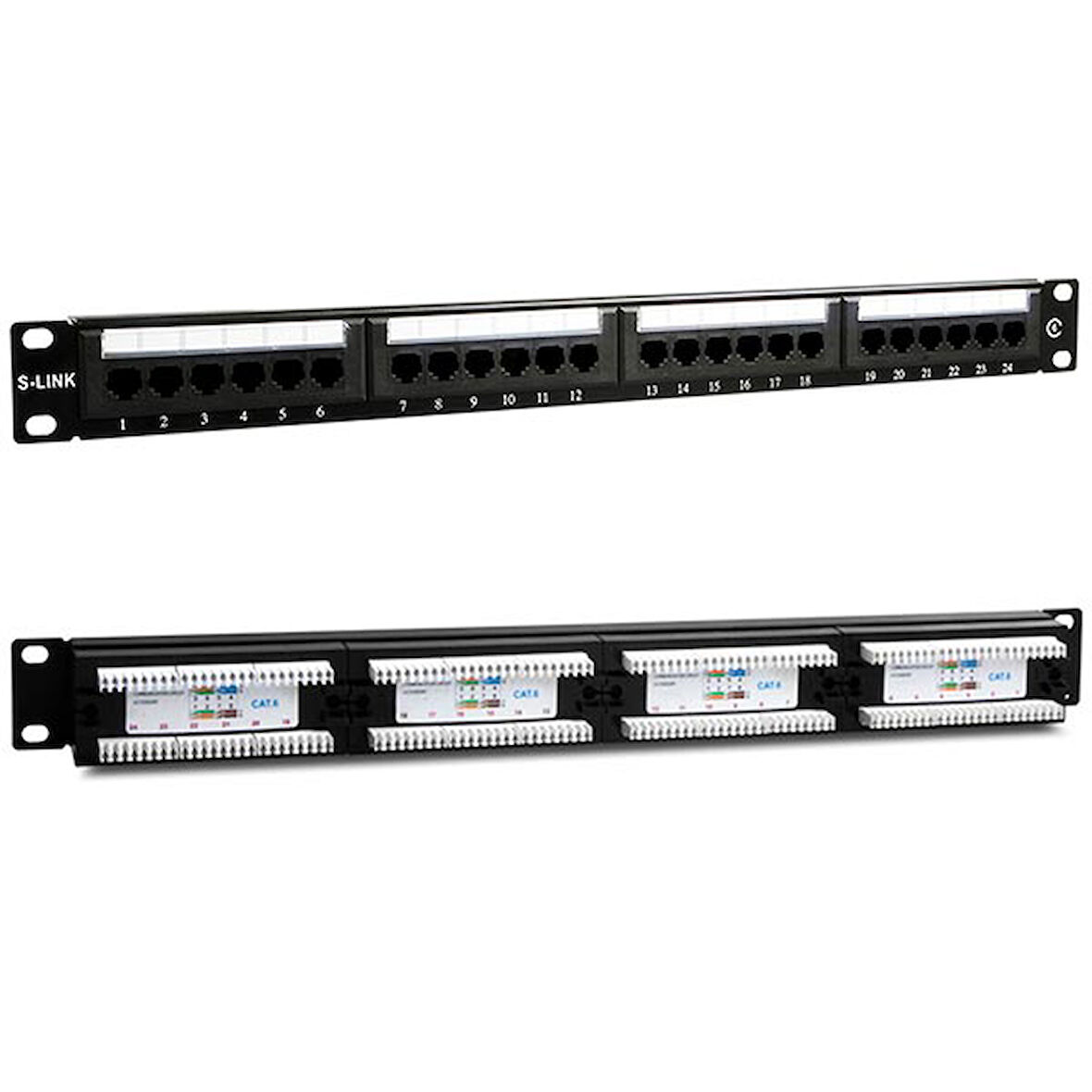 Ayt S-Link SL-F624 24 lü FTP Cat6 Patch Panel