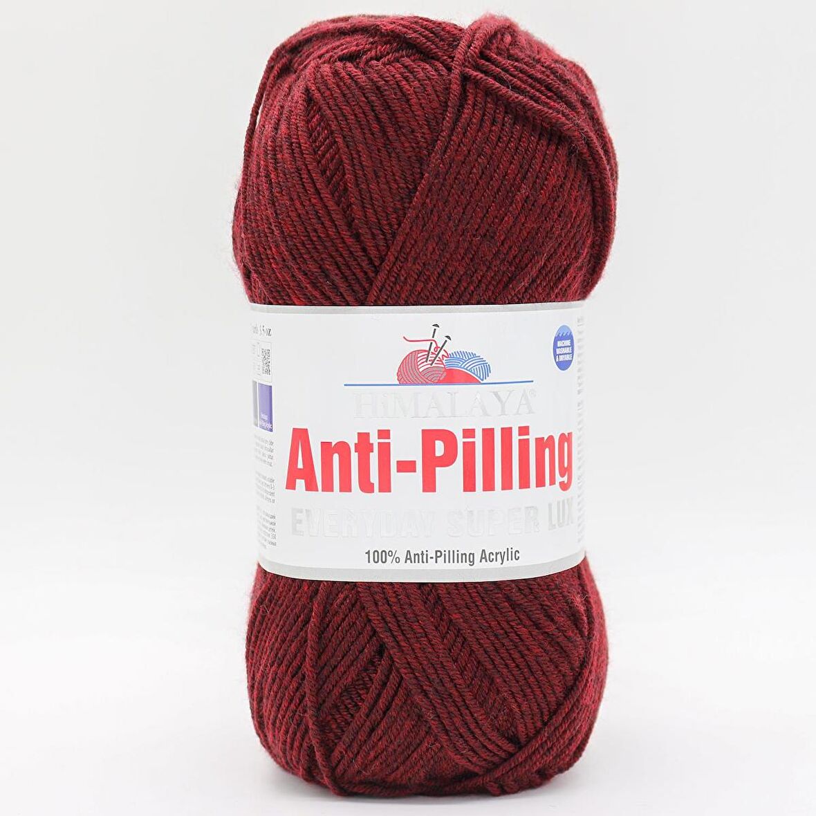 Himalaya Everyday Super Lux Anti Pilling El Örgü İpliği - 73436 Kırçıllı Bordo