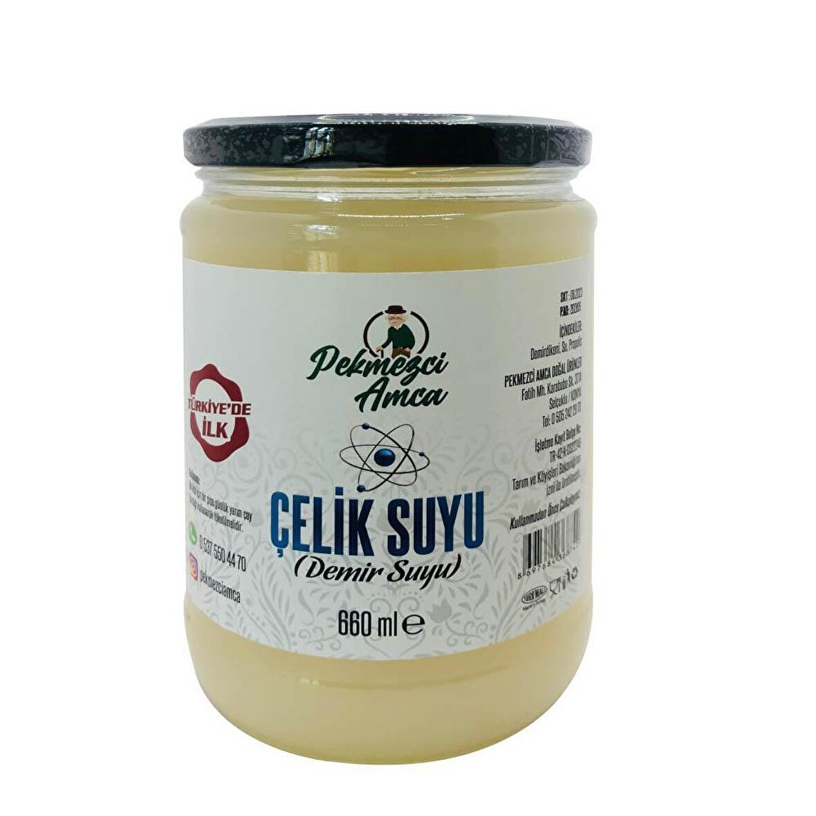 Pekmezci Amca Doğal Çelik Suyu (Demir Suyu) 660ml