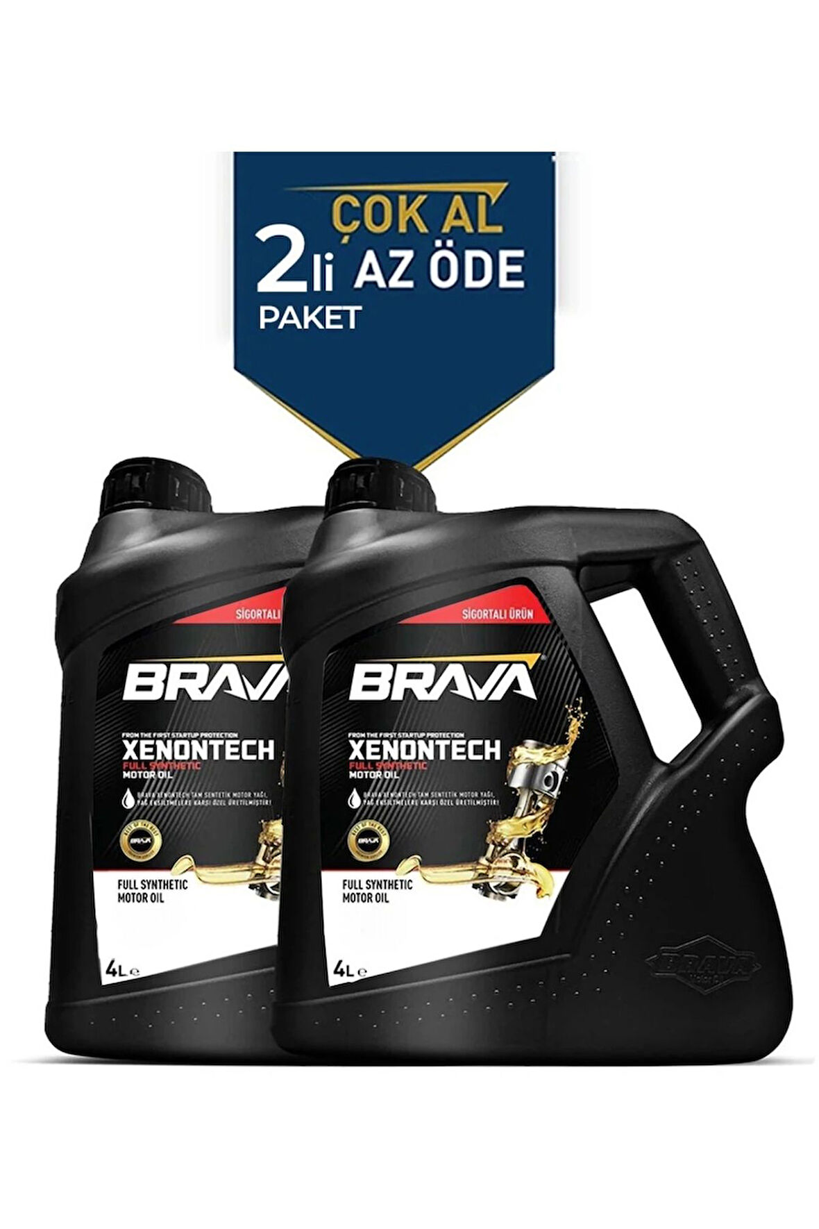 SYNTECH YARI SENTETİK 10W50 2X 4 LT MOTOR YAĞI