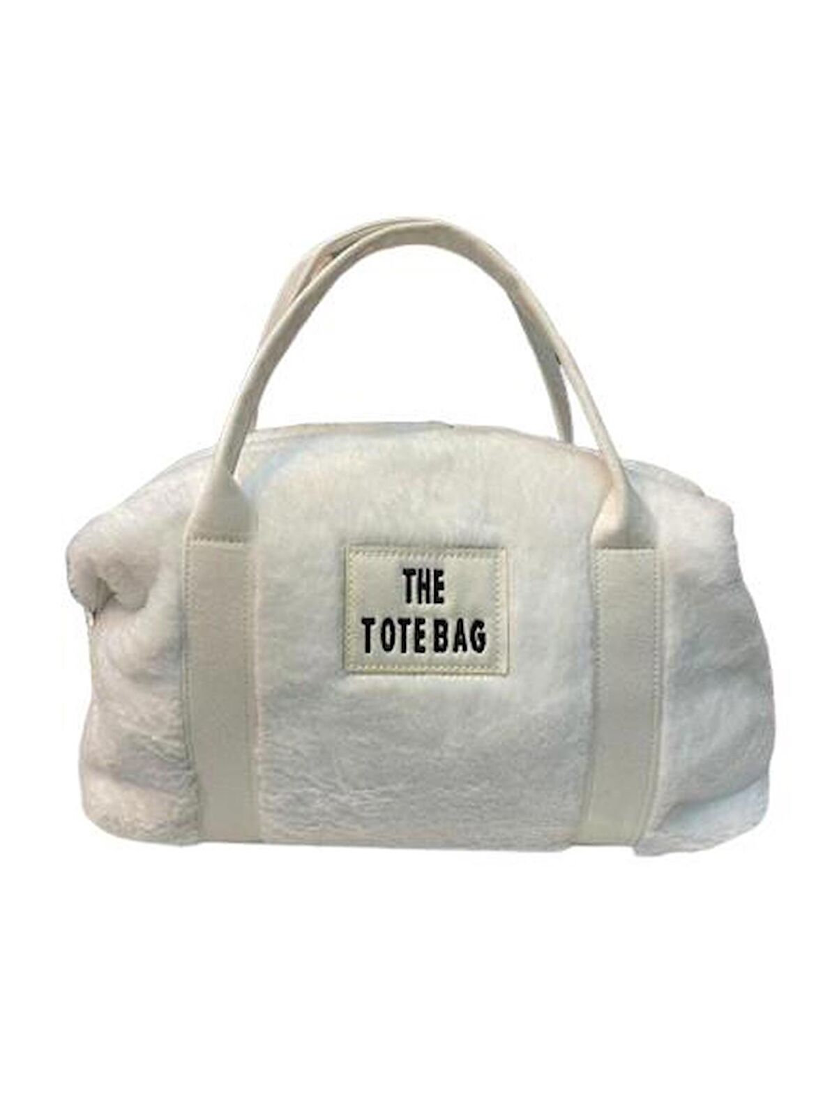 THE TOTE BAG Peluş Askılı Kadın El ve Omuz Çantası