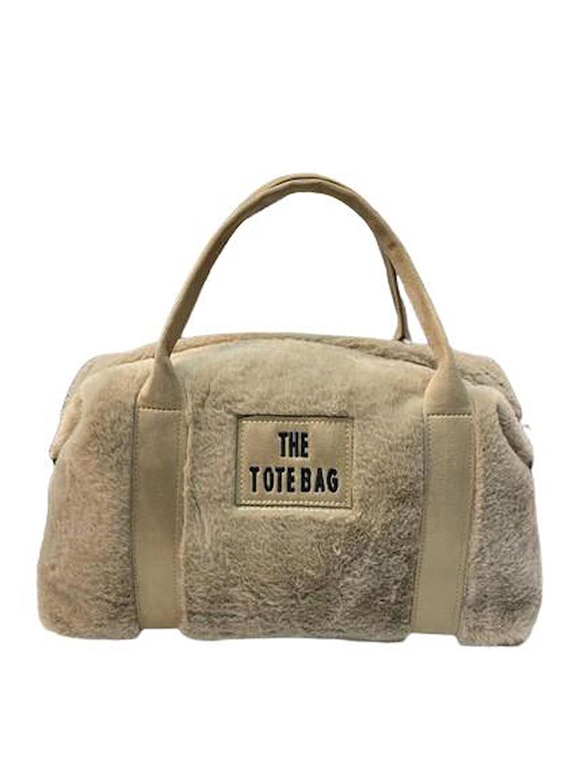 THE TOTE BAG Peluş Askılı Kadın El ve Omuz Çantası