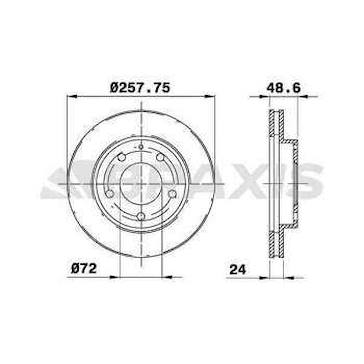 Mazda On Fren Aynası Havalı Mazda 626 Fs 92>97 MX 6 92>97 285×5 - Braxıs Ae0215