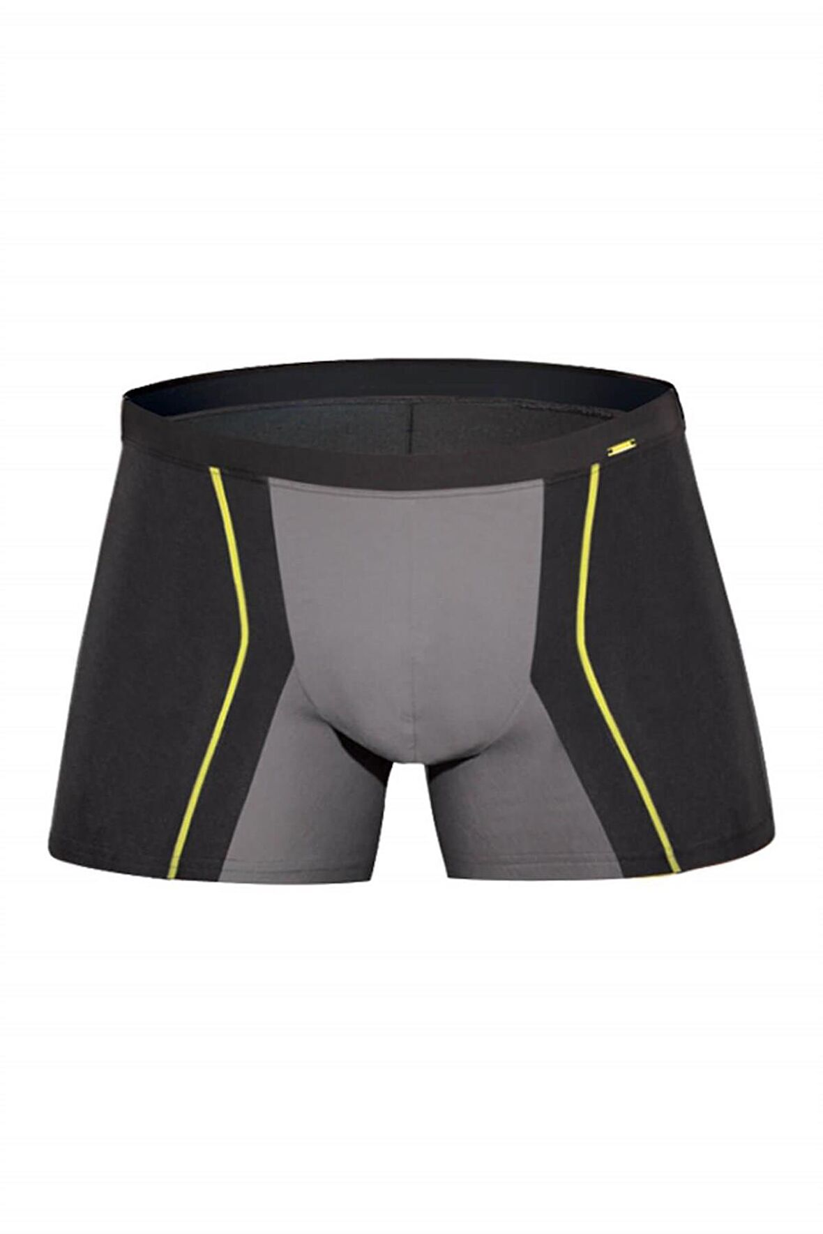 DOREANSE 1720 ERKEK MODAL ÇİZGİLİ TORBALI GRİ BOXER