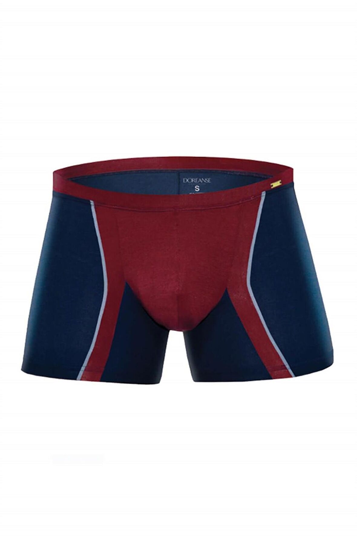 DOREANSE 1720 ERKEK MODAL ÇİZGİLİ TORBALI BORDO BOXER