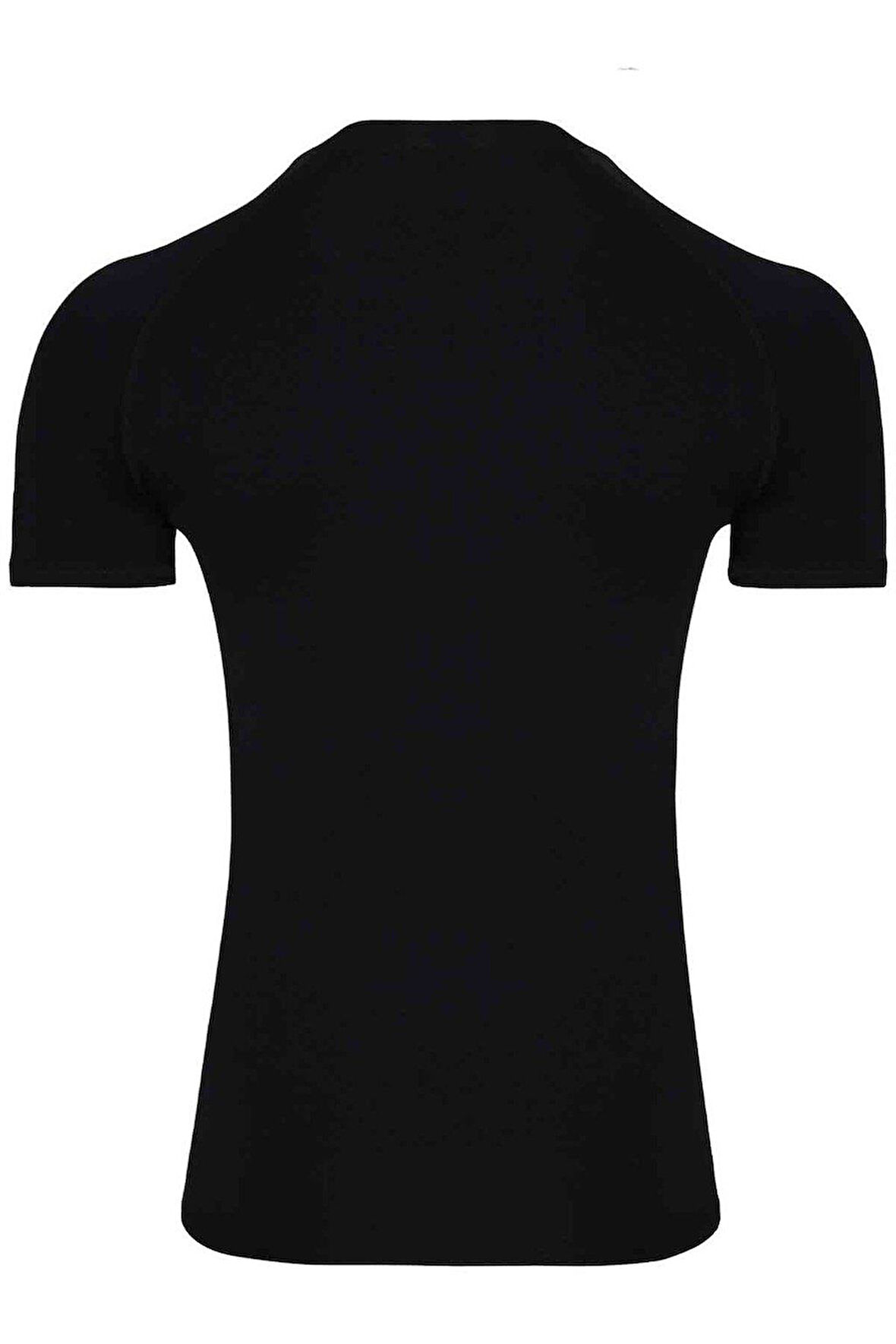 Doreanse Siyah Modal Y. Yaka Kısa Kol Erkek T Shirt 2535