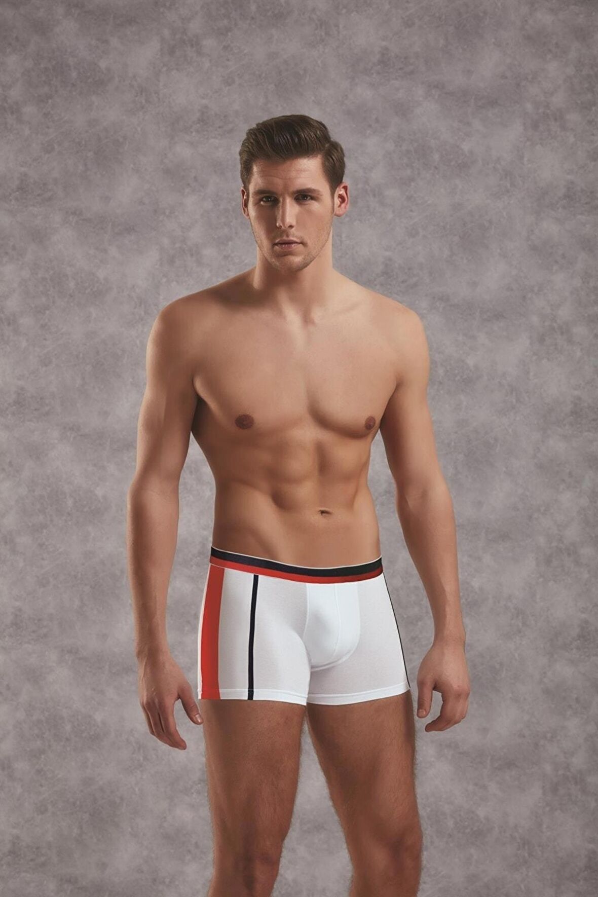 Erkek Modal Çift Renkli Torbalı Normal Paça Boxer 1713