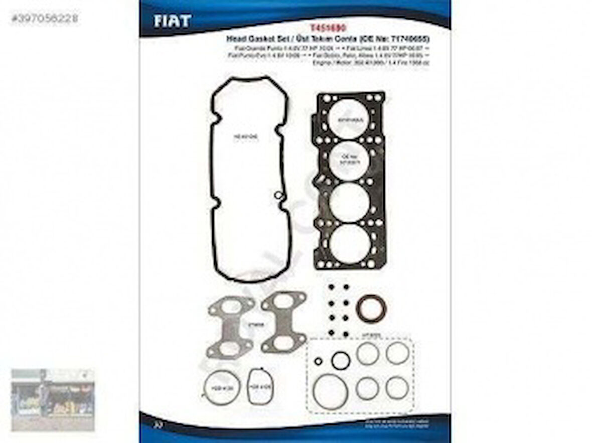 Fiat Ust Takım Contası Reinz Keceli Ve Subap Lastıklı Punto Palıo Albea Linea Egea 1,4 8v 77ps - Royal T451690