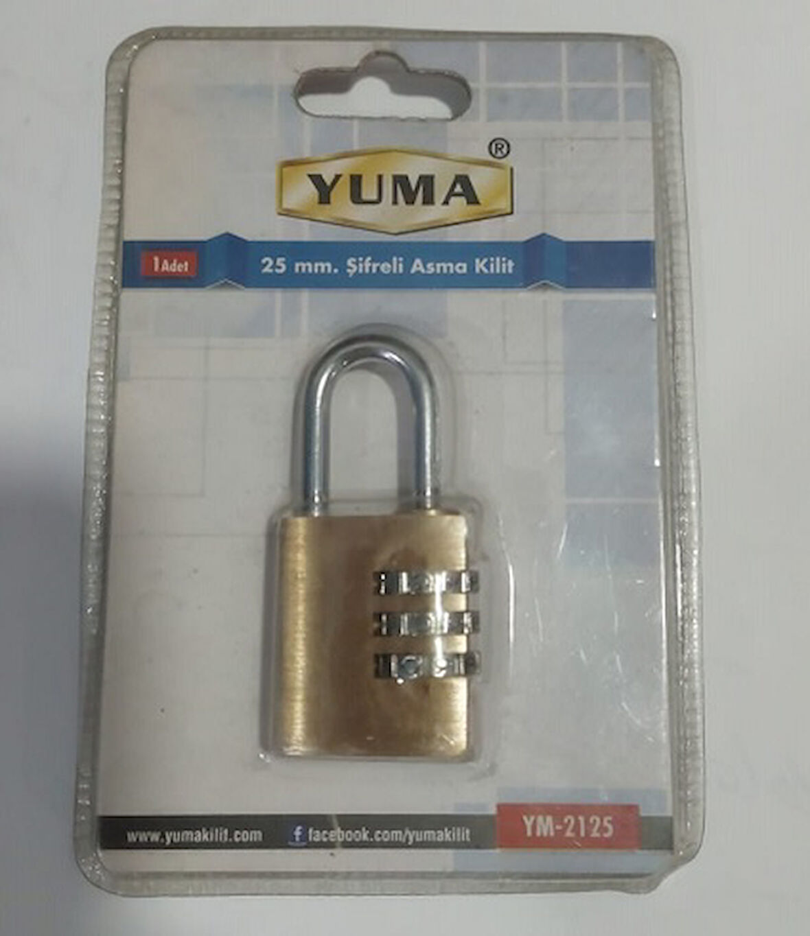 YM-2125 Şifreli Asma Kilit 25 mm – Yuma Kilit