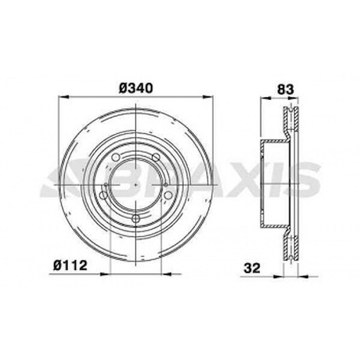 Toyota On Fren Disk Aynası Toyota Land Cruıser 4.5d 4d 07-> - Braxıs Ad1084