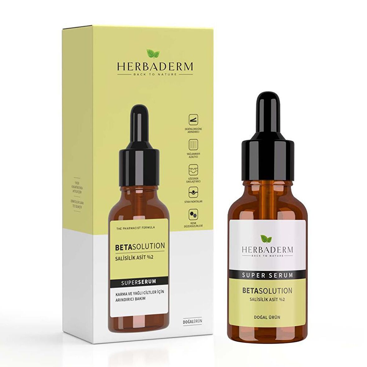 Superserum Betasolution Karma ve Yağlı Cilt Arındırıcı Doğal Yüz Serumu 30 ML