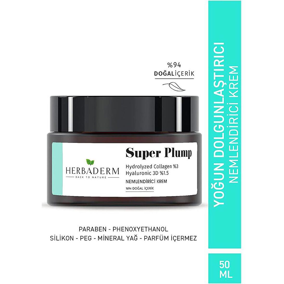 Herbaderm Super Plump Dolgunlaştırıcı ve Kırışıklık Karşıtı Nemlendirici Krem 50ML