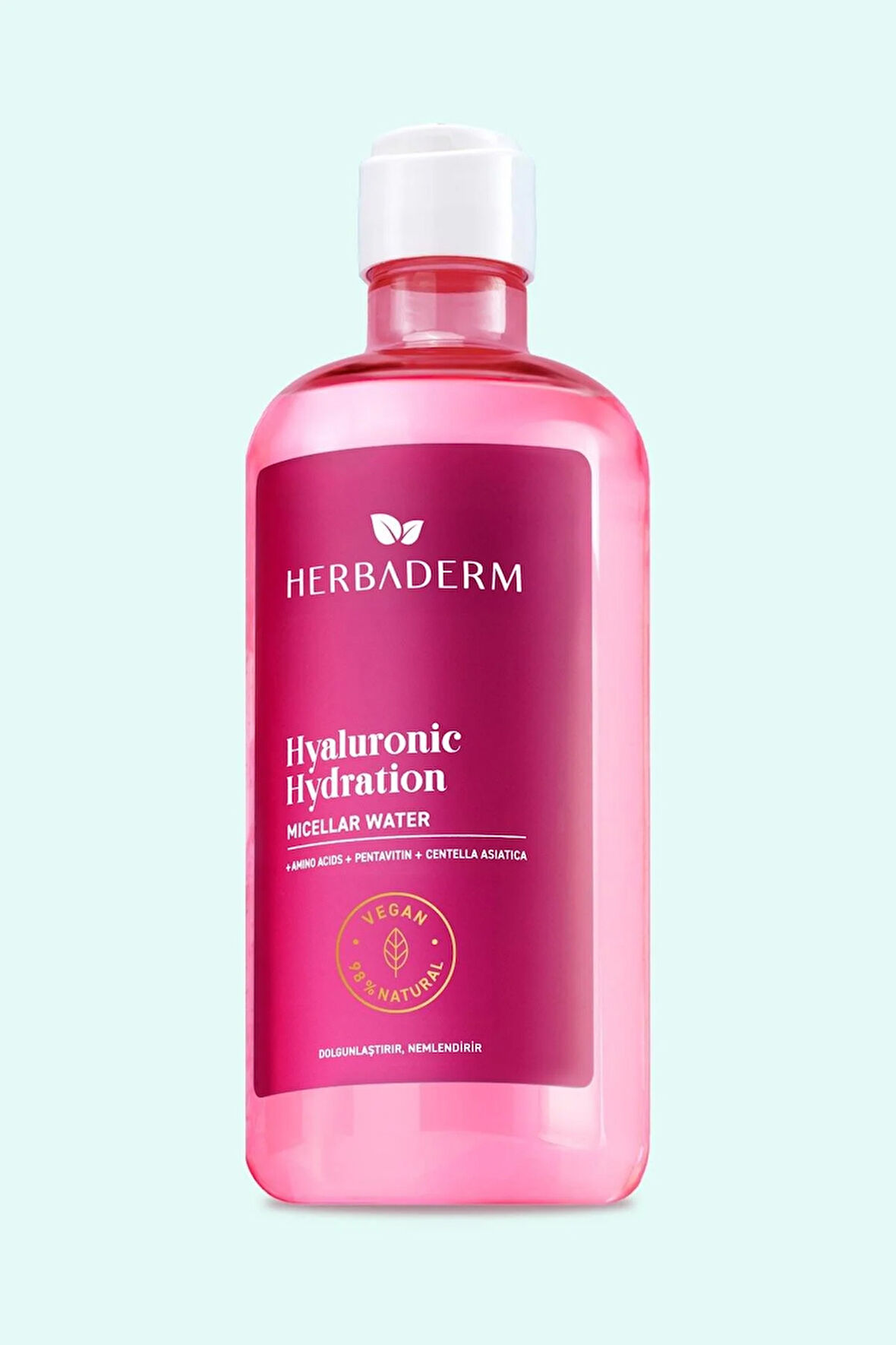 Herbaderm Yoğun Nemlendirici Mıcellar Makyaj Temizleme Suyu 500 ml