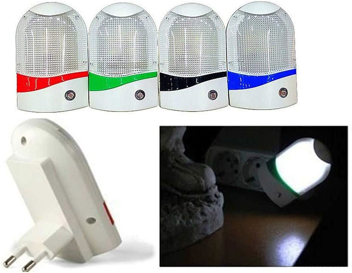 Gece Lambası Led, Sensörlü Tasarruflu Gece Lambası