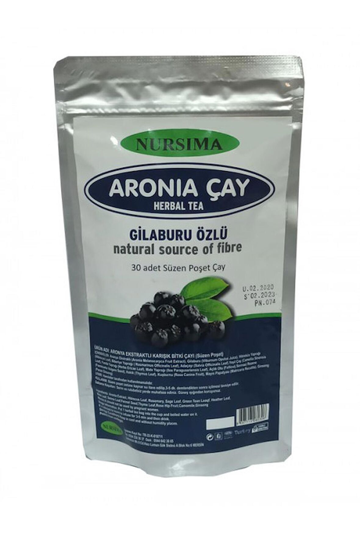 NEŞE NATURAL ARONİA BİTKİ ÇAYI 30 ADET SÜZEN POŞET