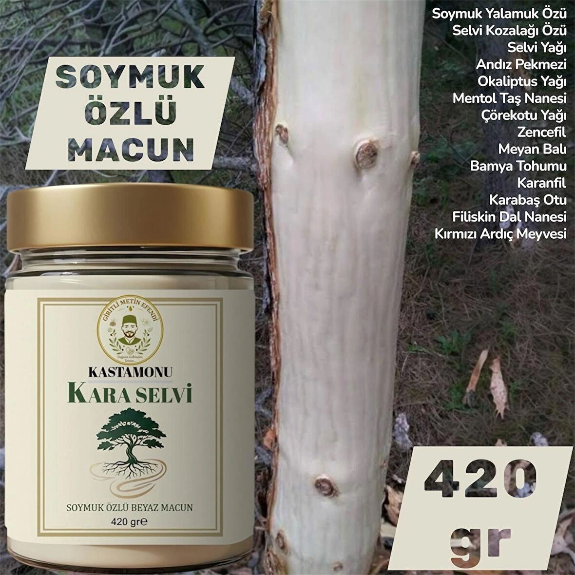 Efendi Giritli Kastamonu Soymuk Özlü Yalamuk Macunu 420 gr