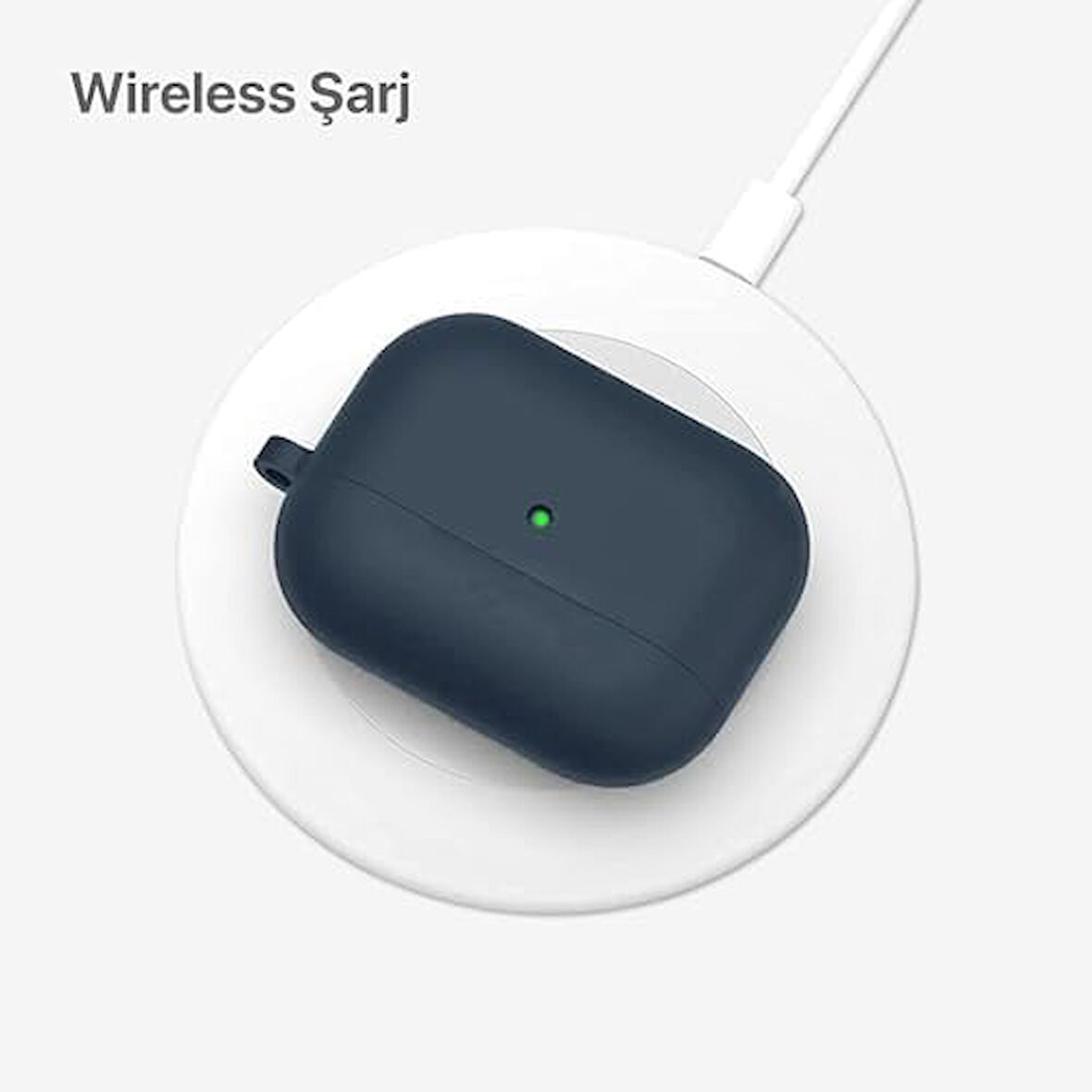 Kılıf (Lacivert) Lansman Silikon Airpods Pro Yeni