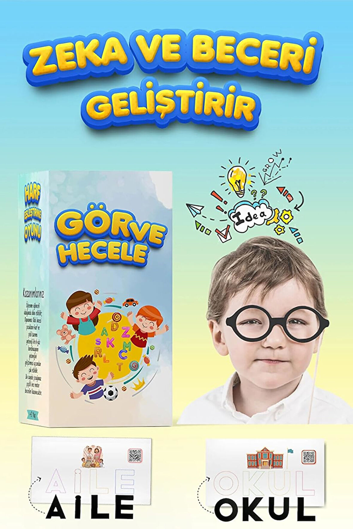Harf Eşleştirme Oyunu Duyusal Eğitici Oyuncak - Eğlenceli Alfabe Öğrenme Ebeveyn Çocuk Etkileşimi