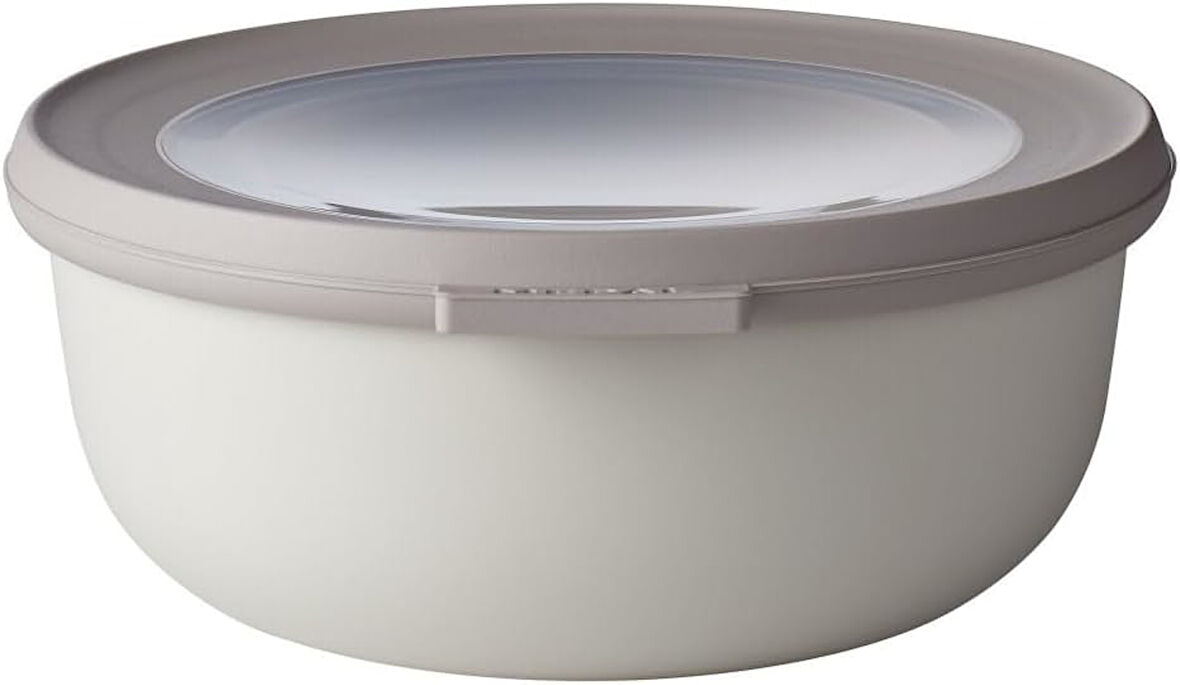 - Cirqula çok amaçlı kase yuvarlak Nordic beyaz - 750 ml - Stok kutusu, buzdolabı kutusu, derin dondurucu, mikrodalga fırın tabak ve kapaklı servis kasesi olarak kullanılabilir