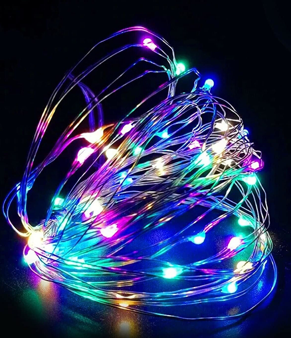Peri led 3/5/10 Metre RGB Noel Işığı Ağaç Süsleme (1 Adet, 10 Metre)
