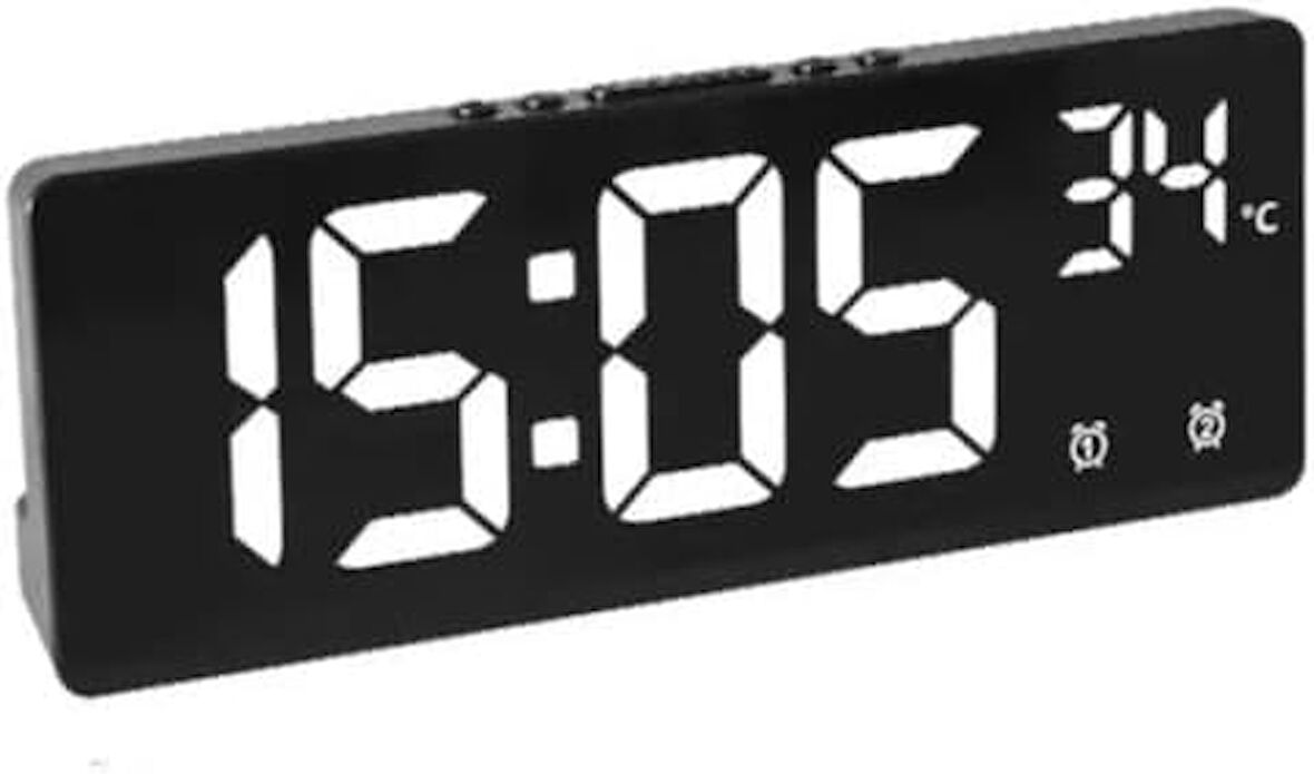Led Dijital Masa Saati Derece Alarmlı