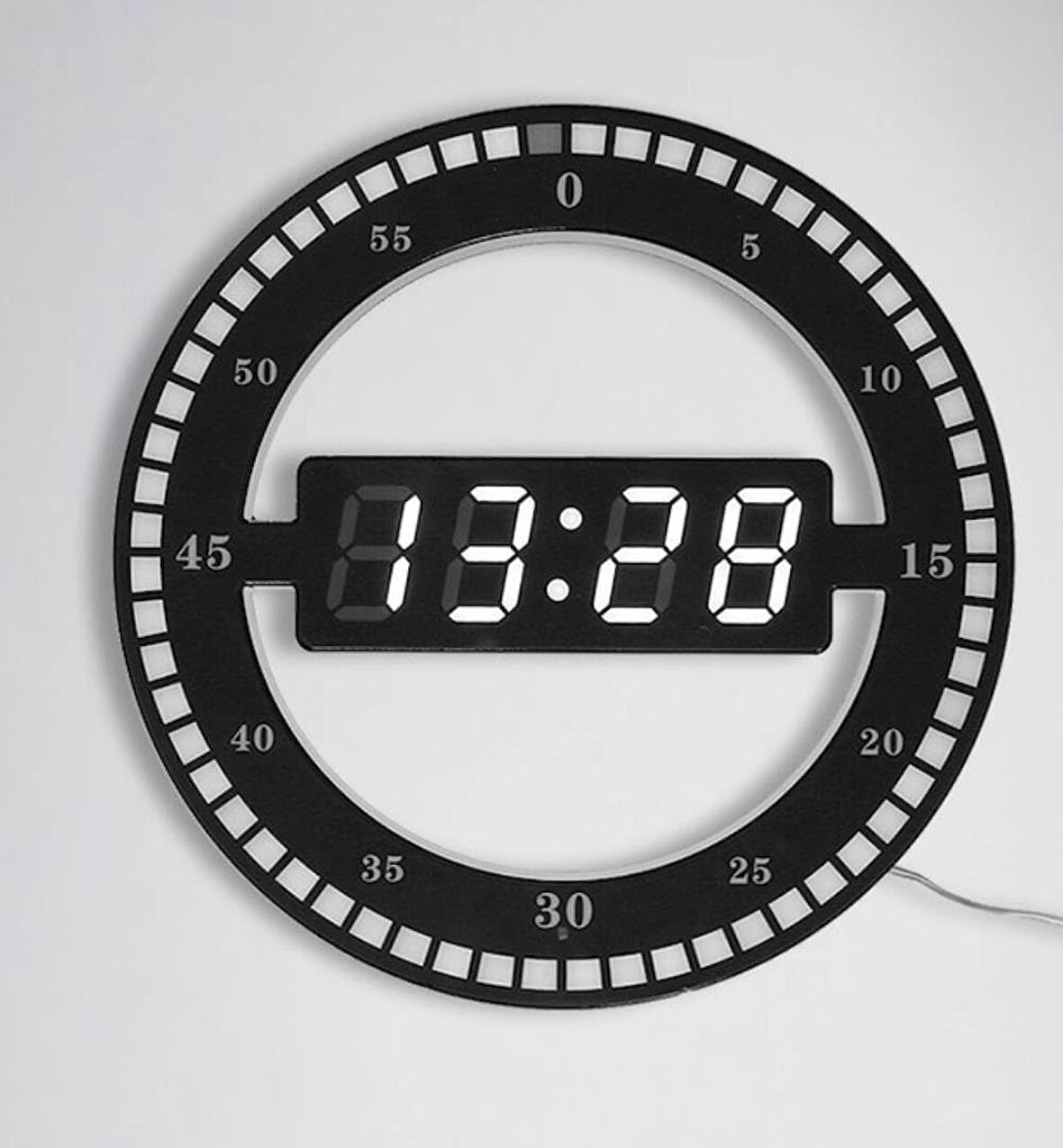 3D LED Dijital Elektronik Modern Duvar ve Masa Saati