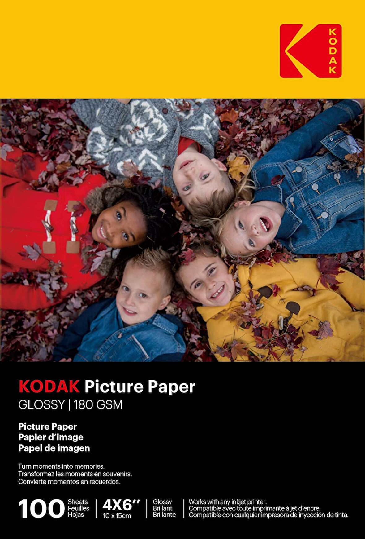 9891161 fotoğraf kağıdı, 180 g/m², parlak, A6 (10 x 15 cm), mürekkep püskürtmeli yazıcı