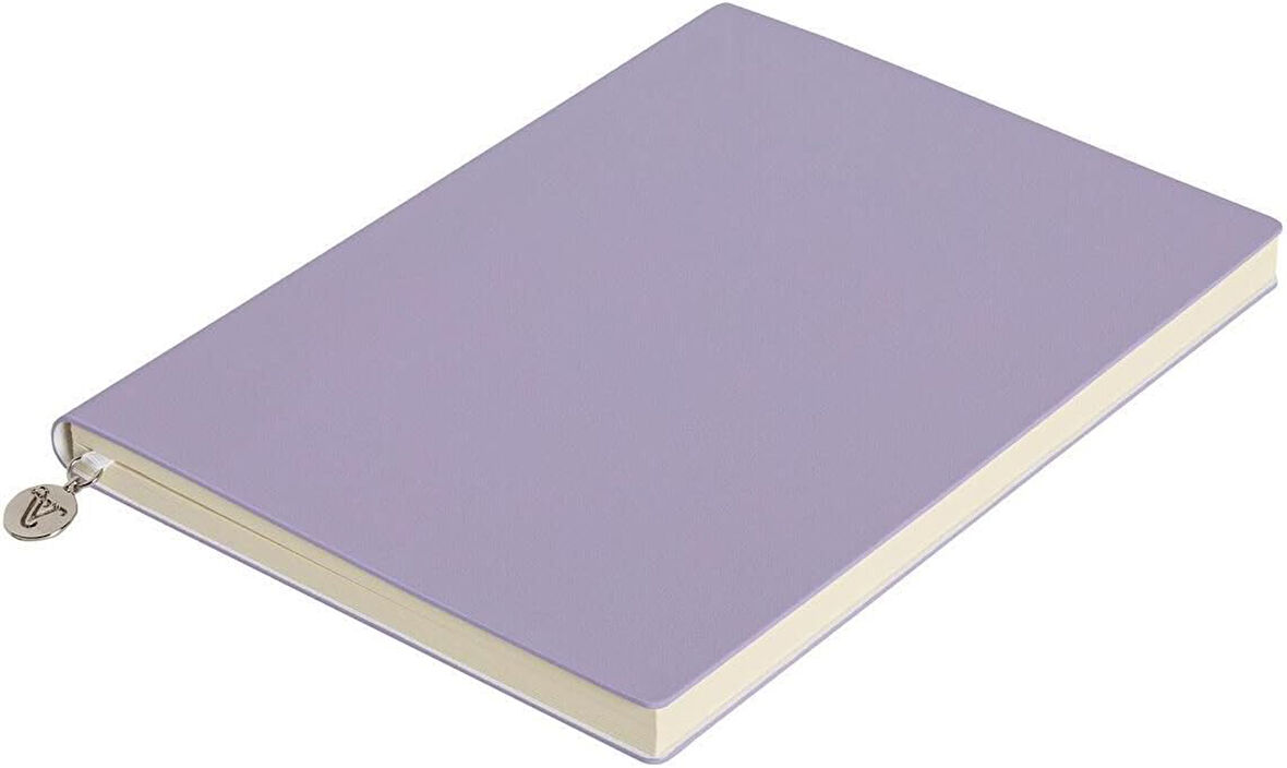 Classic Esnek Kapak Çizgili Defter, 14.8x21 cm -Lila
