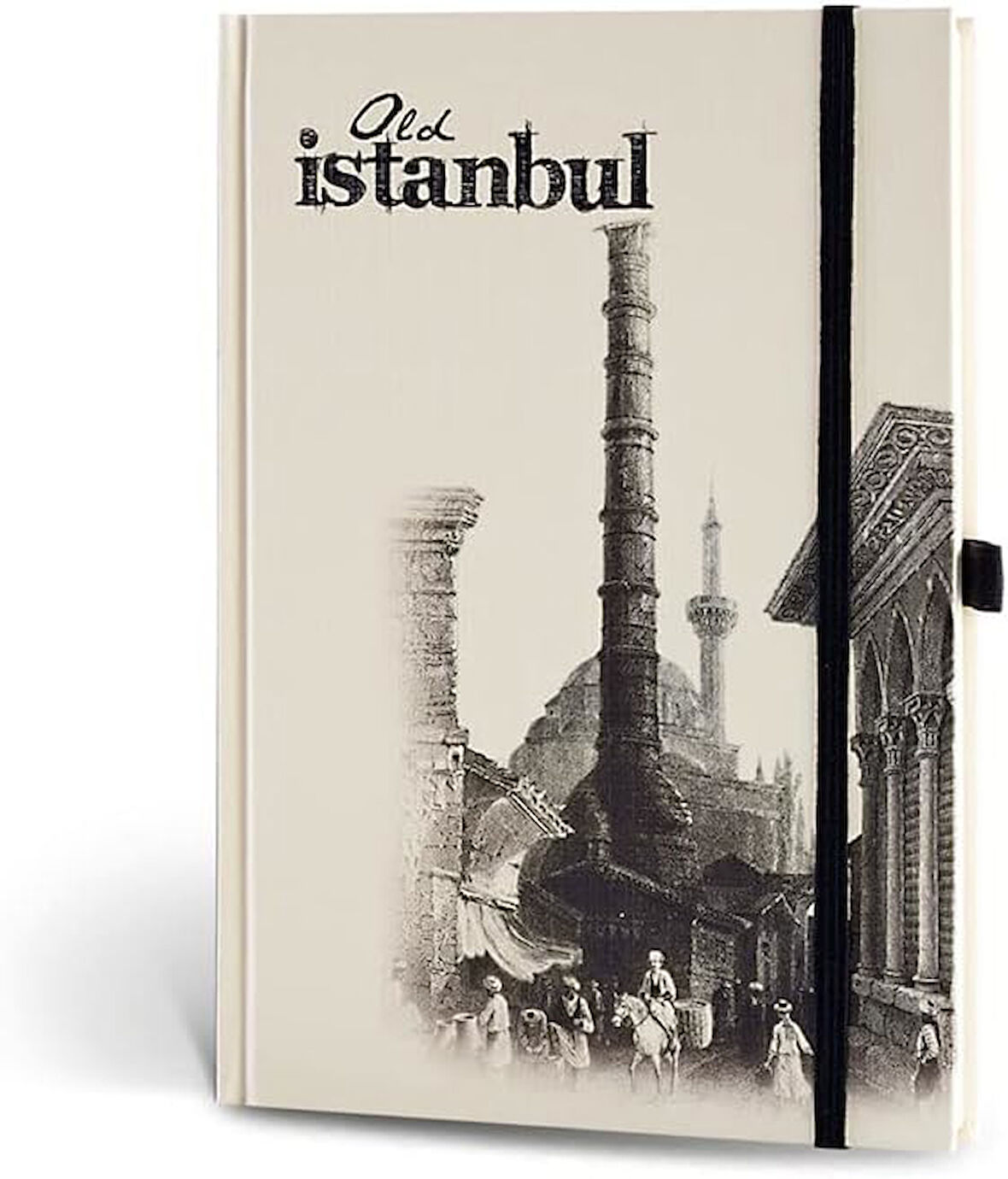 Color Eski İstanbul journal Çizgili Lastikli Çemberlitaş