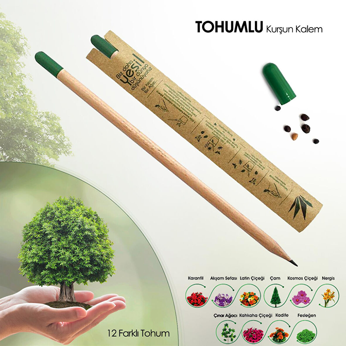 Esmay Yeşeren Tohumlu Kalem 1 Adet