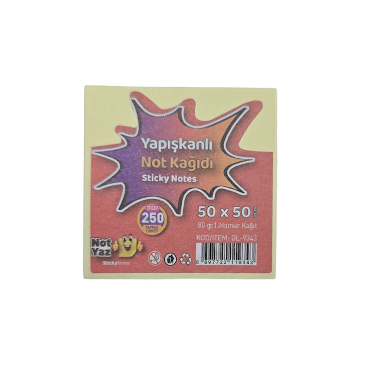 Yapışkanlı Not Kağıdı 50 x 50