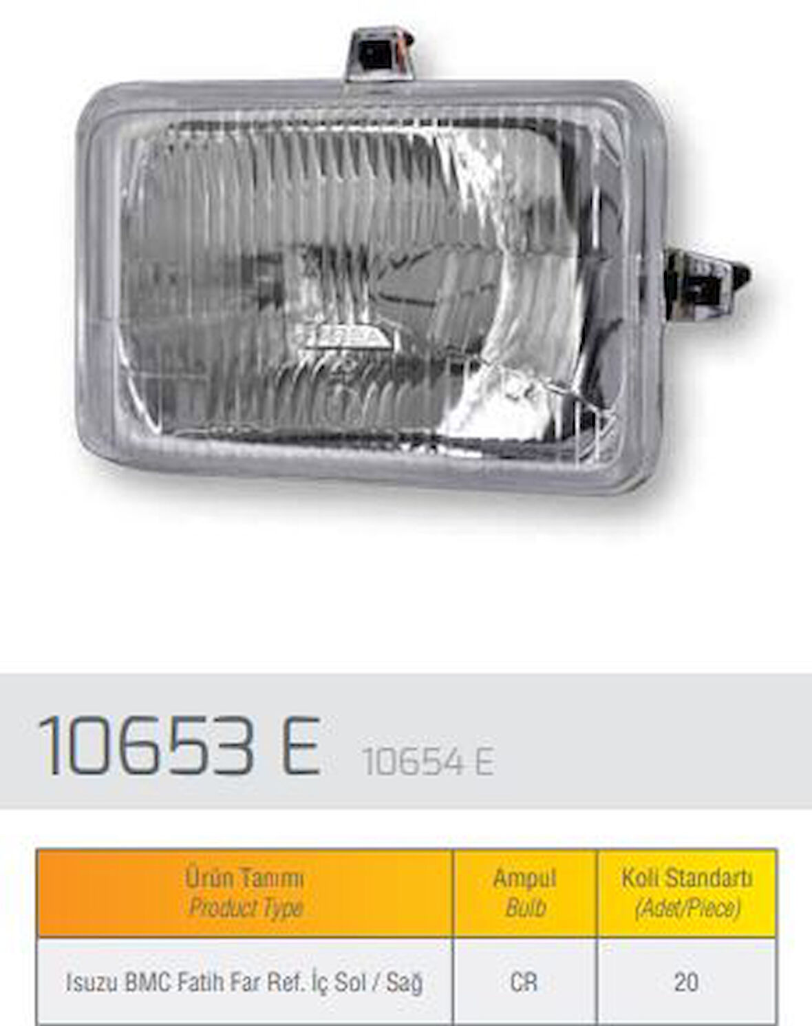 Bmc Truck Reflektor Sag İsuzu Fatıh IC - Farba 10654d