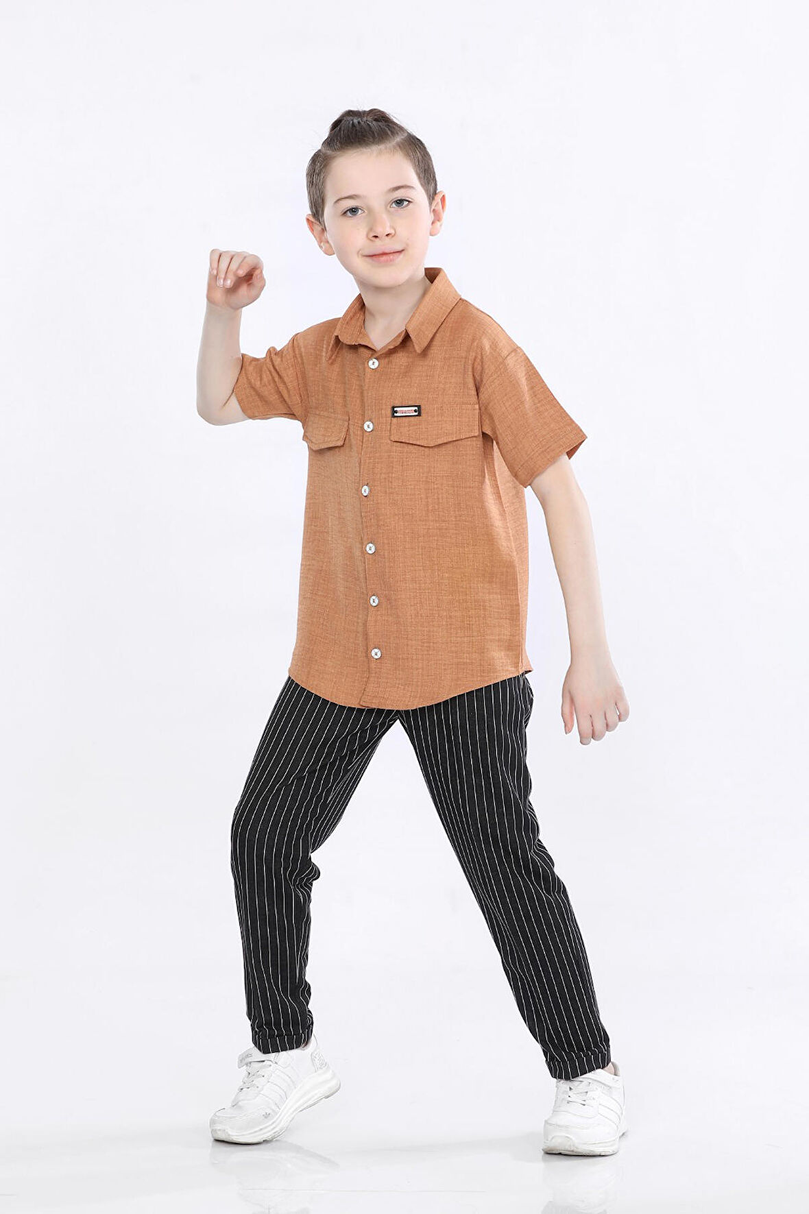 Mornio Erkek Çocuk Gömlek ve Pantolon 2 li Takım VF24KMR5104546