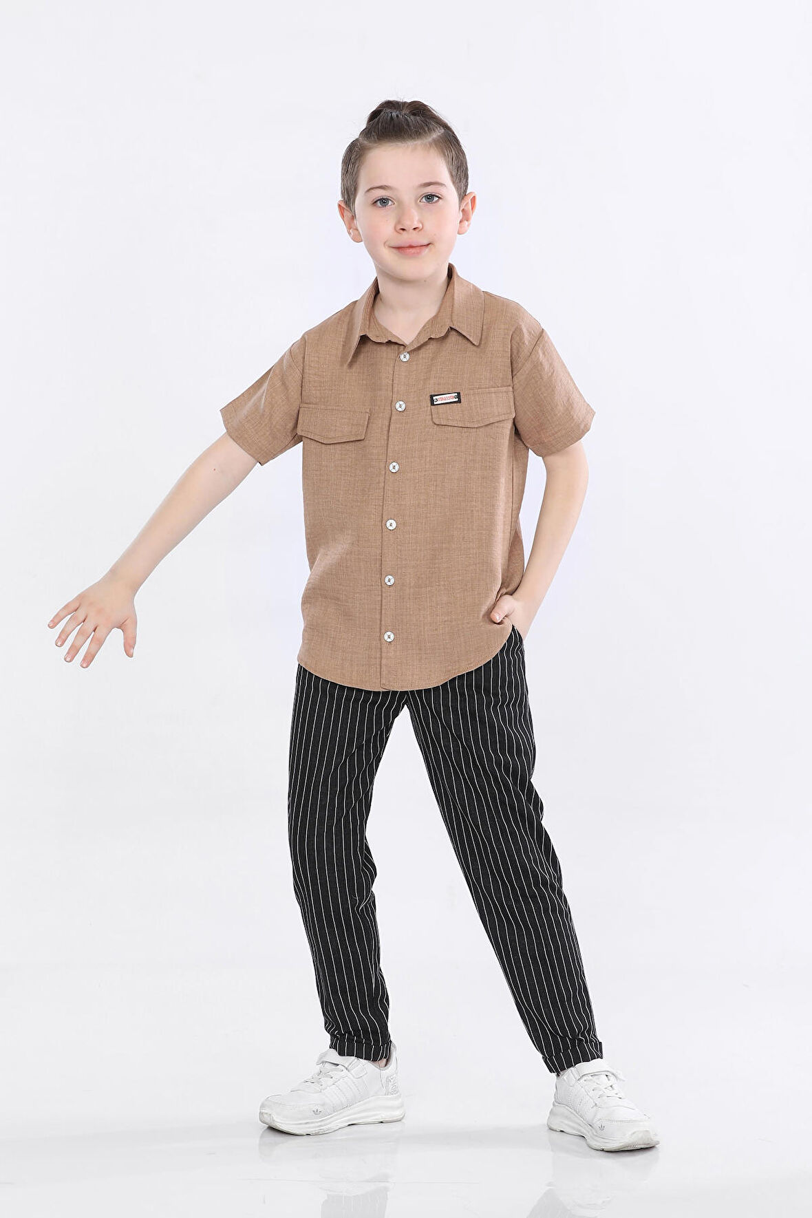 Mornio Erkek Çocuk Gömlek ve Pantolon 2 li Takım VF24KMR5104546