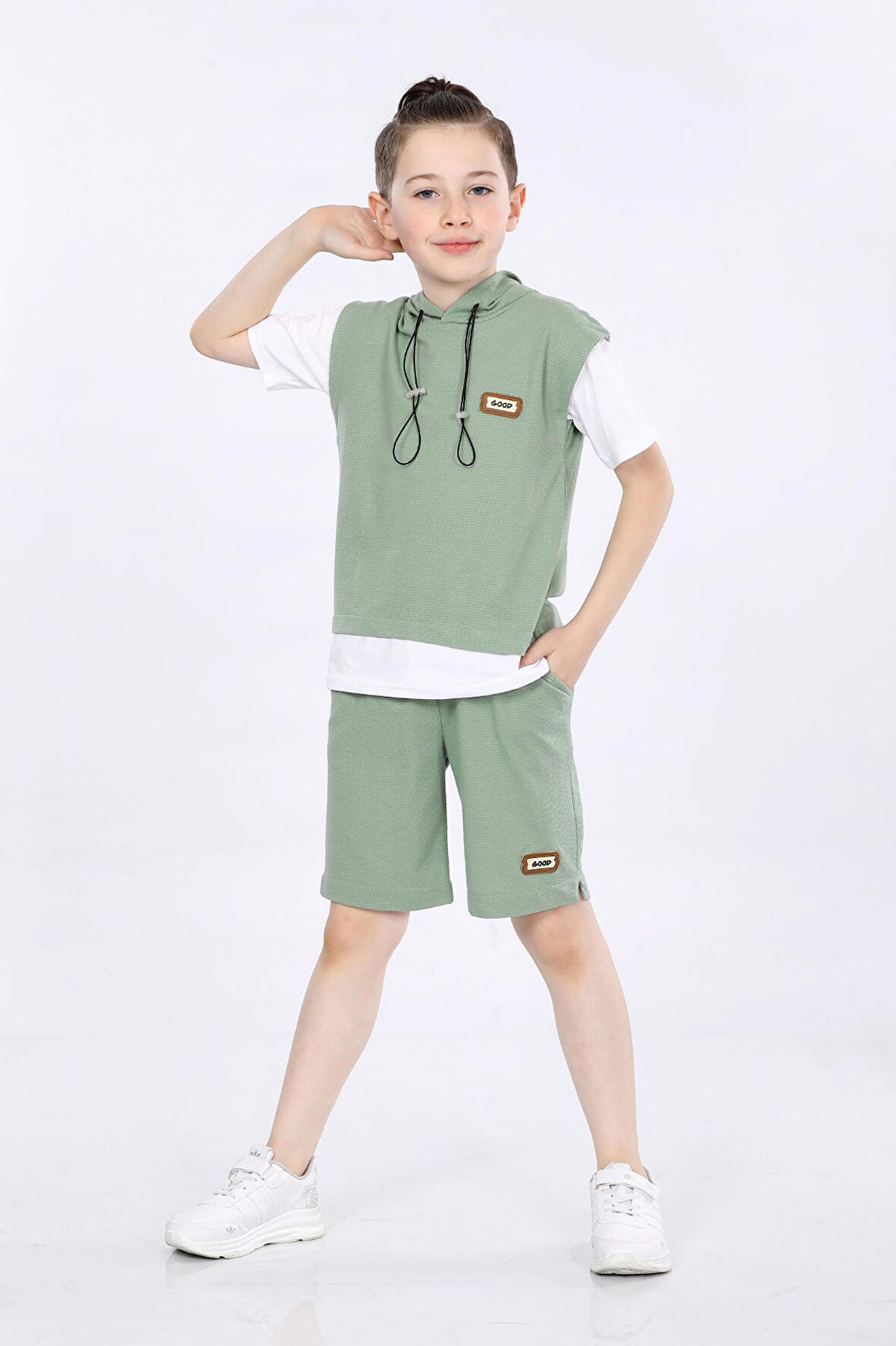 Mornio Erkek Çocuk T-shirt ve Şort 2 li Takım VF24KMR5103738