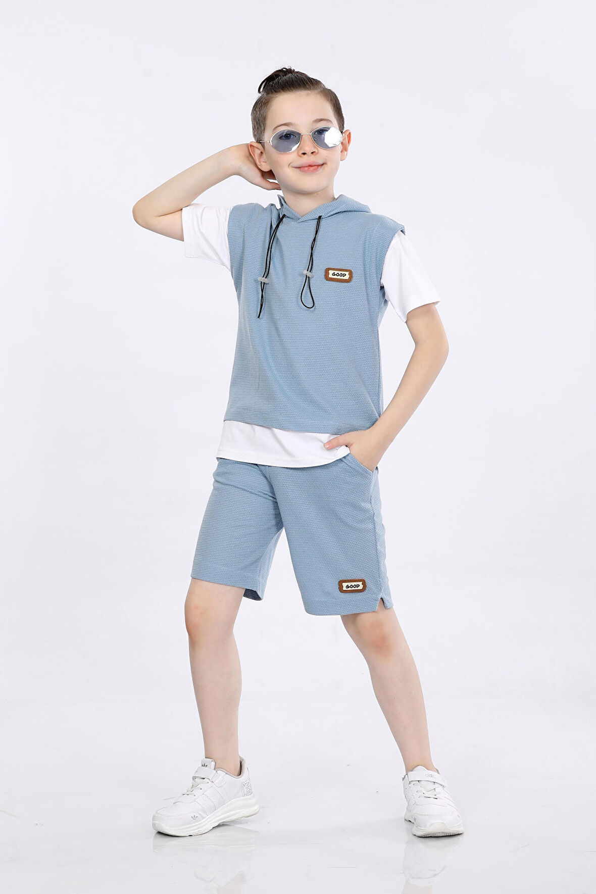 Mornio Erkek Çocuk T-shirt ve Şort 2 li Takım VF24KMR5103738